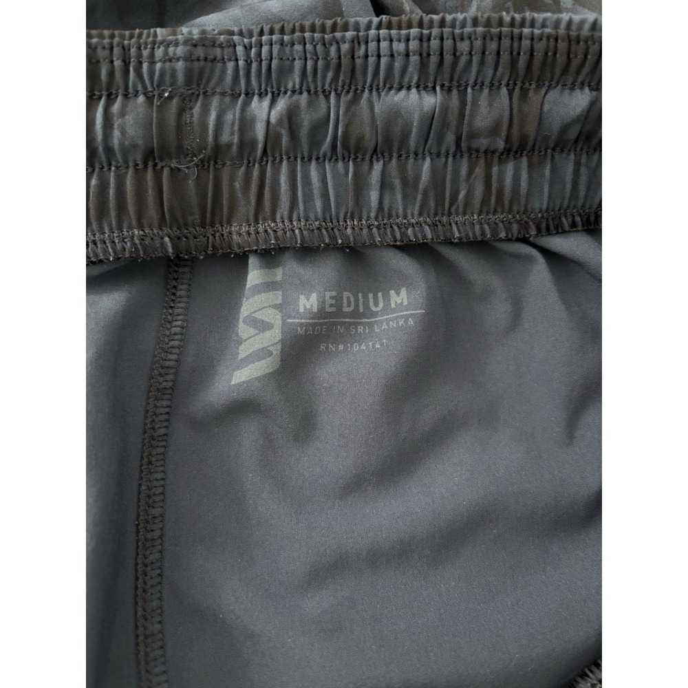 Second Skin Bermuda Shorts Men's Medium Blue/Black Elastic Waist Drawstring - Picture 7 of 7